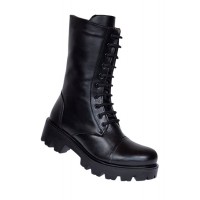 Ghete dama casual din piele naturala imblanite Daiki 289N